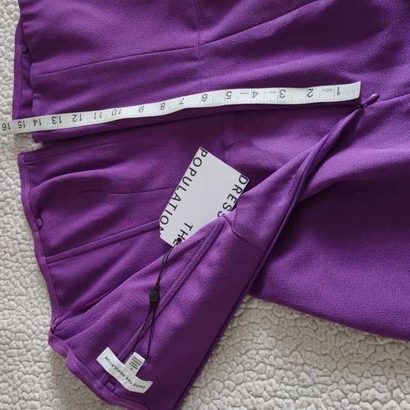 NWT Dress The Population Size Small Chloe Violet Strapless Mini Dress - Picture 10 of 16